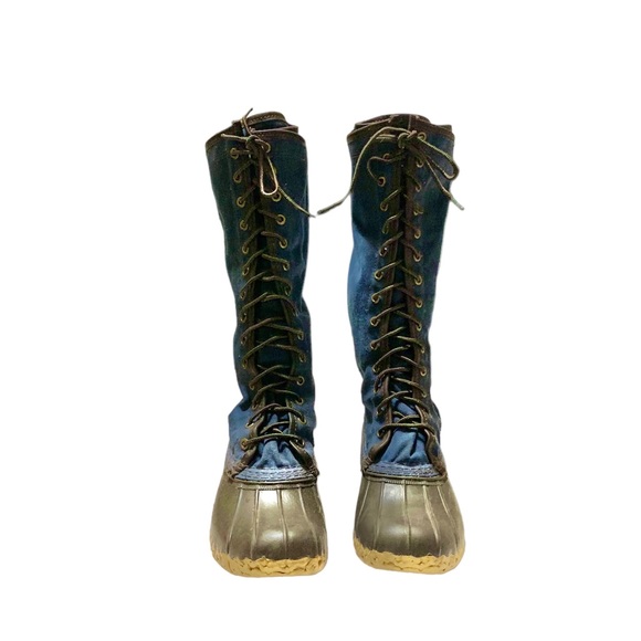 L.L. Bean tall waxed canvas Maine Hunting boots - Picture 6 of 11